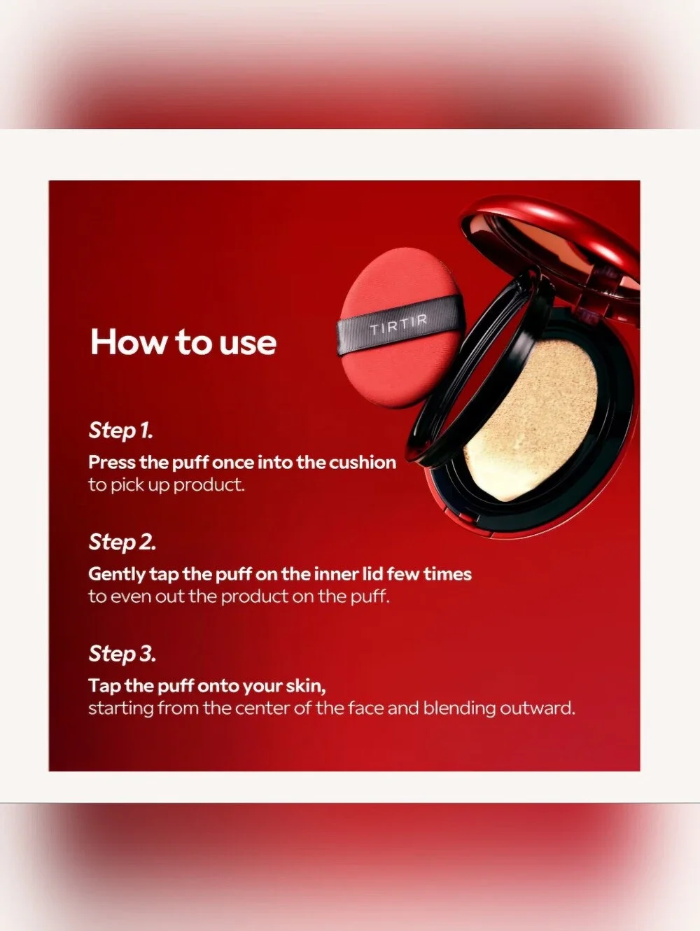 TIRTIR Mask Fit Red Cushion SPF40 PA++ 21N Ivory 18g New